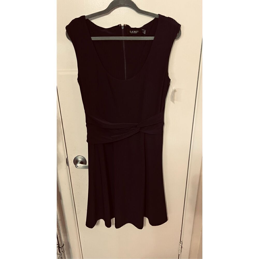 Lauren Ralph Lauren Black Label Navy Blue Sleeveless Dress Size 4/6